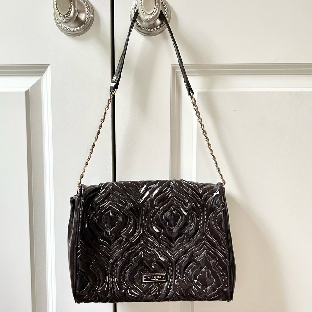 Kate Spade Brown Patent Leather Bag